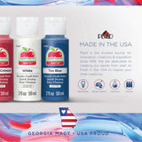 Apple Barrel PROMOABII Matte Finish Acrylic Craft Paint Set Designed for Beginners and Artists, Non-Toxic Formula That Works on All Surfaces, 2 Fl Oz (Pack of 18), 18 Colors May Vary, Count