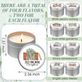 8 Pcs Book Lover Candles Club Gifts 4 Oz Scented Candle Reading Time Natural Soy Wax Candles For Book Lovers Librarian Bookish Club Gifts (Stylish Style)