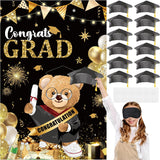 Graduation Party Game Set Pin The Graduation Cap Game Class Of 2025 Congrats Grad Poster With 12 Stickers For Grad Party Supplies Decorations