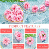 100 Pieces 1.77" Pink Artificial Roses Head Bulk Small Silk Fake Rose Buds For Decoration, Diy Crafts, Wedding Centerpieces Bridal Shower Party Home Garland Decor