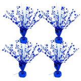 4-Pack Glitter Blue Star Centerpieces-Table Decorations for Home Decor Birthday Wedding Anniversary Decor (Blue)