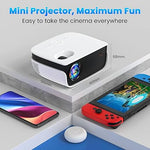 Mini 1080P Outdoor Projector, 240" Support, 7500L, Portable, Home Theater