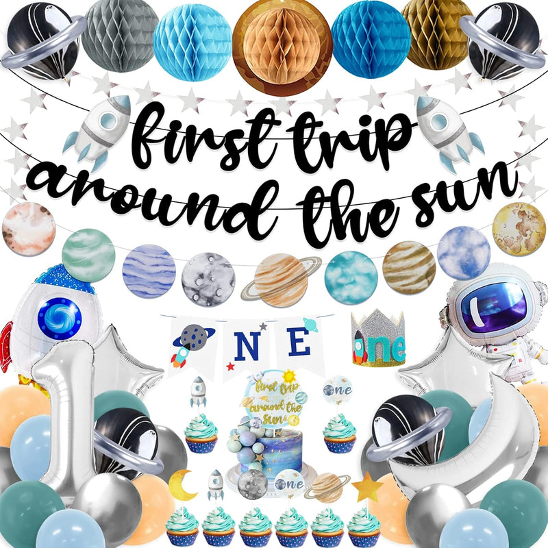 First Trip Around The Sun Birthday Party Decoration Pack, 1St Baby Sho