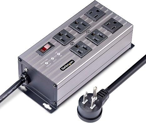 6 Outlet Heavy Duty Industrial Power Strip TAA Compliant
