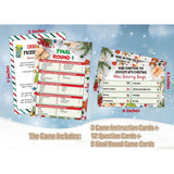 Christmas Friendly Feud Quiz, Friendly Feud Games, Feud Trivia Quiz, Family Activity, Family Games For Game Night, Baby Shower Game, Xmas Gifts Holiday Party Game And Activity Supplies(Z006)