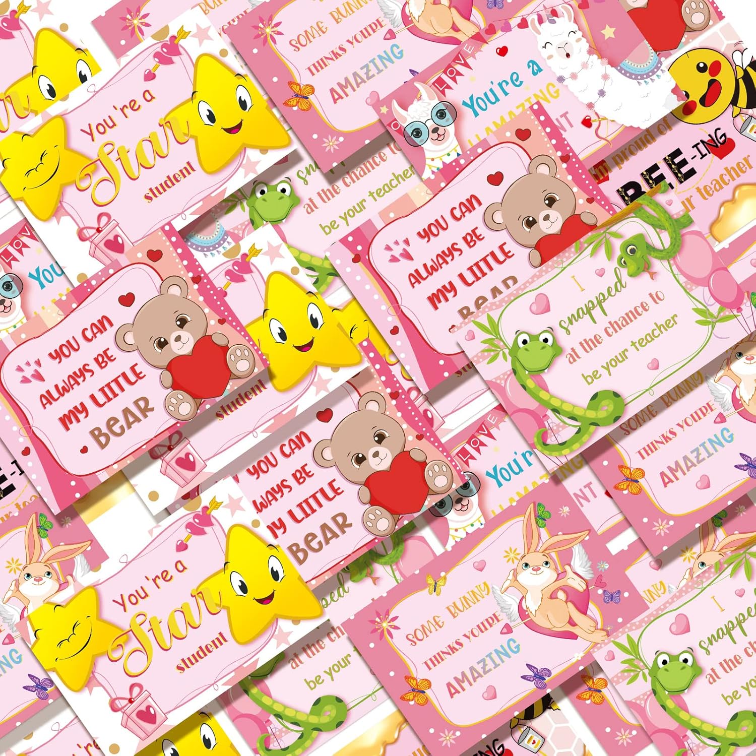 72 Pcs 4 X 6 Inch Happy Valentine'S Day Themed Blank Postcards From Teacher To Students Valentines Notecards For Kids Valentine Cards Valentines Postcards For Teachers To Send To Students Gifts