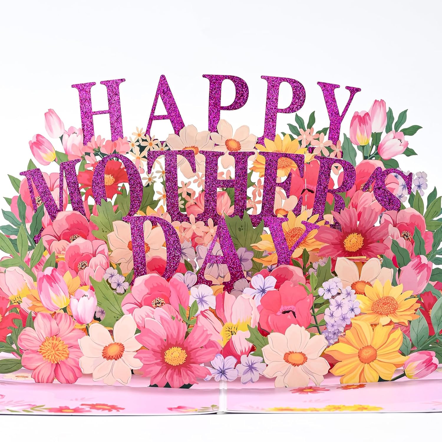 3D Mothers Day Card, Happy Mother'S Day Pop Up Cards, Mother'S Day Card With Envelope And Message Note, Recycled And Eco-Friendly