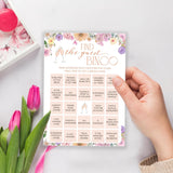 Wildflowers Wedding Games - Find The Guest Bingo For 25 Guests - 5X7 Inches, 25 Count - Adults Only