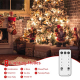 400 Leds Christmas Tree Lights,Led Christmas Lights With 8 Light Modes,Timer& Memory Function,Remote Control,16 Strands