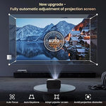 4K Projector, Auto Focus/Keystone, Android OS, 1080P, WiFi 6, Bluetooth, 300"