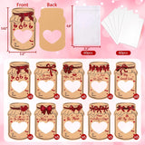 60Pcs Valentines Day Cards Bulk: Kids Classroom Valentine'S Favors, Class School Exchange Party Gifts Supplies For Students Boys Girls(Kraft, 10 Styles)