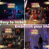 You Are Amazing Pink Neon Sign USB Dimmable LED Wall Decor for Bedroom Bar Party
