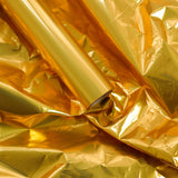 Metal Gold Gift Wrapping Paper Roll, Waterproof Floral Bouquet Wrapping Paper, Valentine'S Day Mother'S Day, Birthday, Christmas Gift Box Packing 22X360 Inches (Gold)