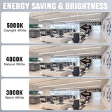 8FT LED Vapor Tight Light 120W 100W 80W Tunable 18000LM IP66 Waterproof Shop Light Fixture