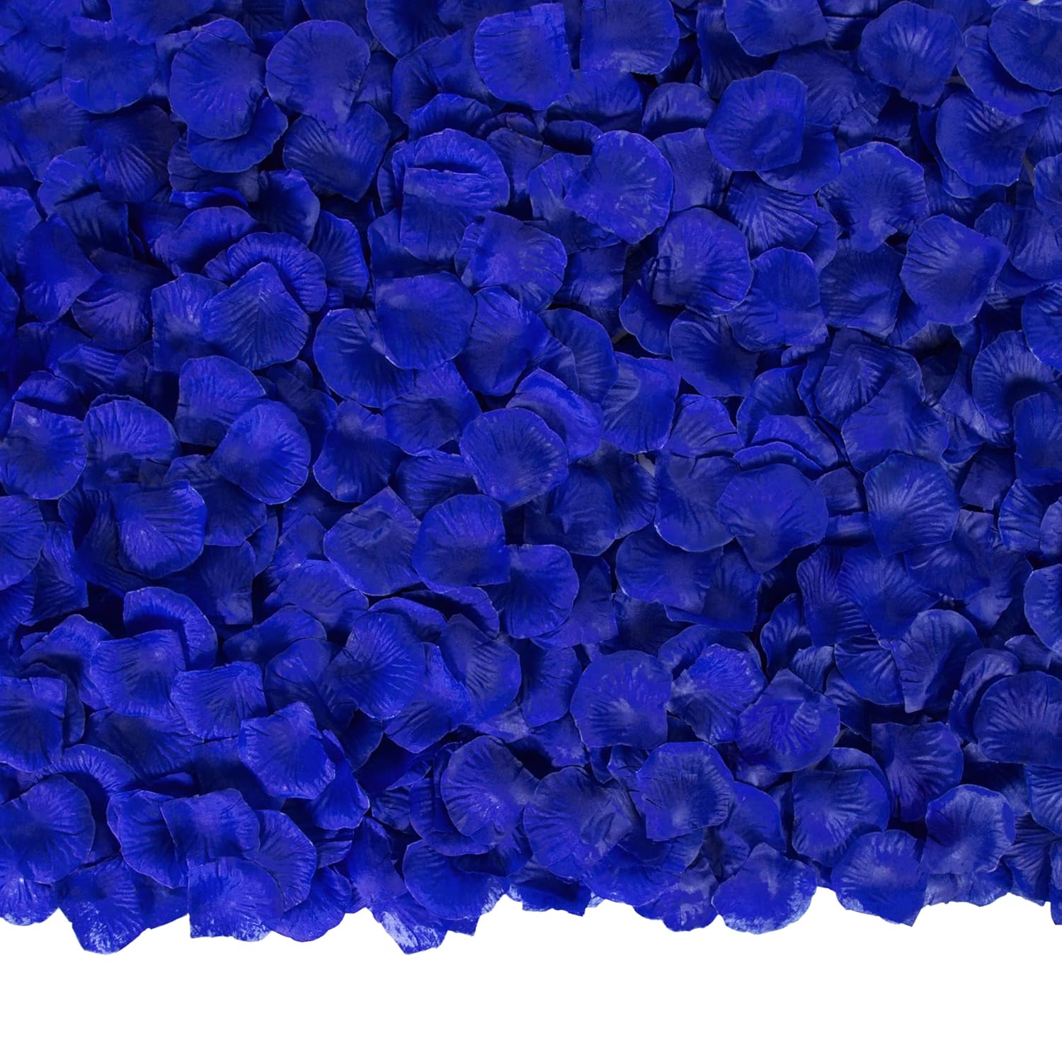 3200 Pcs Artificial Rose Petals For Romantic Night, Fake Rose Flower Petals For Wedding, Party, Valentines Day Decorations For The Home (Blue)