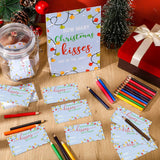 Christmas Guess How Many Kisses Games Include 1 How Many Kisses Standing Sign 100 Guessing Cards 20 Coloring Pencil 1 Candy Jar Christmas Charades Games For Family Baby Shower Holiday Party