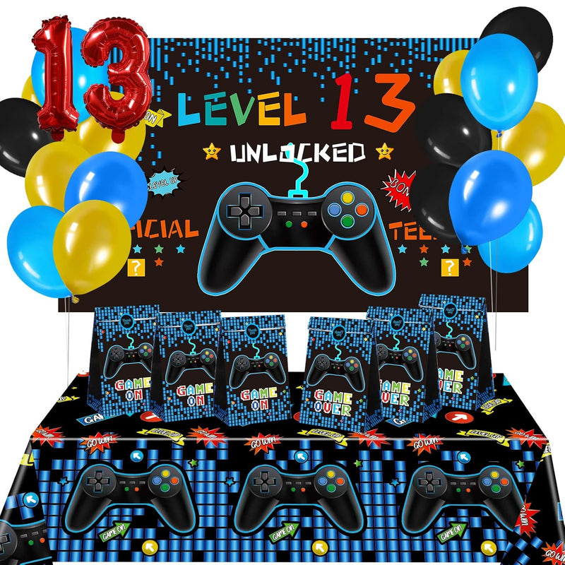 13Th Birthday Decorations For Boys Video Game Party Supplies 69 Pieces