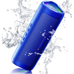 Bluetooth Speaker, HD Sound, IPX5 Waterproof, 24H Playtime, TWS, BT5.3 (Blue)