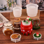 Silicone Mold Set For Candle Jars And Storage Boxes - 2 Sets Of Molds With Lids