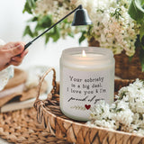 Best Sobriety Gifts Candle, Inspirational Sobrietycandles Gifts For Women Men, Sober Gift Soy Candle, Your Sobriety Is A Big Deal I Love You Lavender Fragrance Candles For Home Scented
