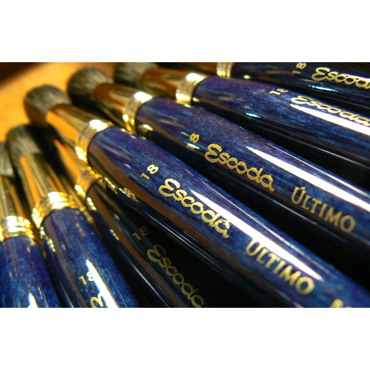 Escoda | Watercolour | Artist Set David Taylor | Size 8,12,18 | 3 Brushes | Synthetic Tendo + Tame | Round pointed