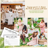 Advice And Wishes For The Mr And Mrs - Wedding Advice Cards For Bridal Shower Decorations, Hilarious Bridal Shower Games, Advice For The Groom And Bride Box, Wedding Games For Reception