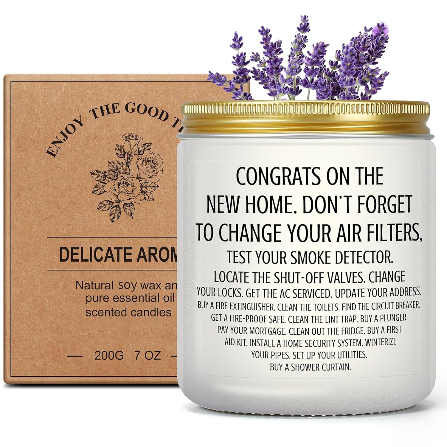 Housewarming Gifts New Home, House Warming Candle For New House, Apartment, First Home, Congrats New Home Candle Gift For New Homeowner, First Time Homebuyer, Neighbor, Friend, Woman Or Man