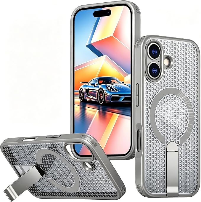 Frosted Matte Phone Case For Apple iPhone 17 and iPhone 18 Titanium Gray Slim Fit Cover