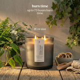 Luxury Beeswax Candle, 16Oz | Long Burning Pure Beeswax Candles, Non Toxic, Natural, Clean, Scented Organic Candles, Glass Jar, Cork Lid - White Sand Driftwood