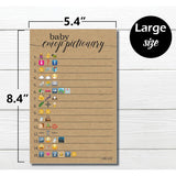 50 Emoji Pictionary Baby Shower Game, Kraft Rustic (Large Size Sheets) Fun, Easy To Play, Sprinkle, Couple'S Shower, Co-Ed, Gender Neutral Reveal