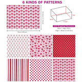Valentine'S Day Wrapping Paper Sheets, Red And Pink Heart, Bow, Stripe And Plaid Design, Romantic Gift Wrap For Girls, Birthday, Anniversary, Bridal Shower, 6 Folded Sheets, 19.68 X 27.5 Inch