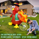 14 Pieces Halloween Metal Inflatable Stakes And Tethers Set, Heavy Duty Inflatable Stakes, Yard Ground Lawn Ground Stake