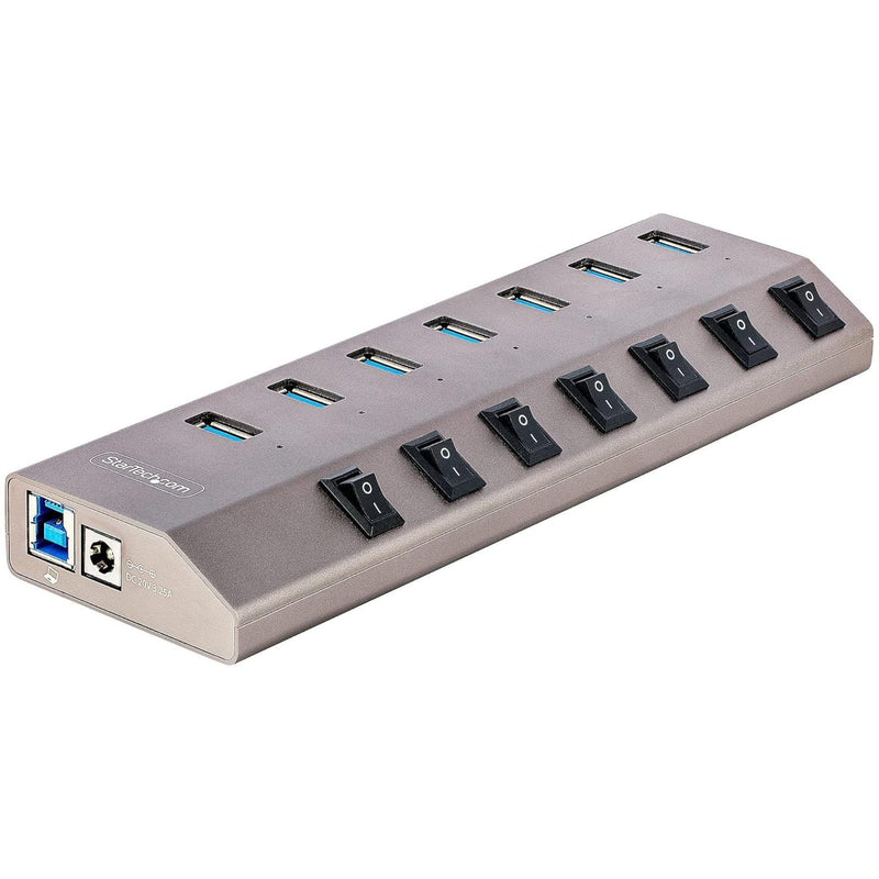 StarTech.com 7-Port Self-Powered USB-C Hub with Individual On/Off Switches, US