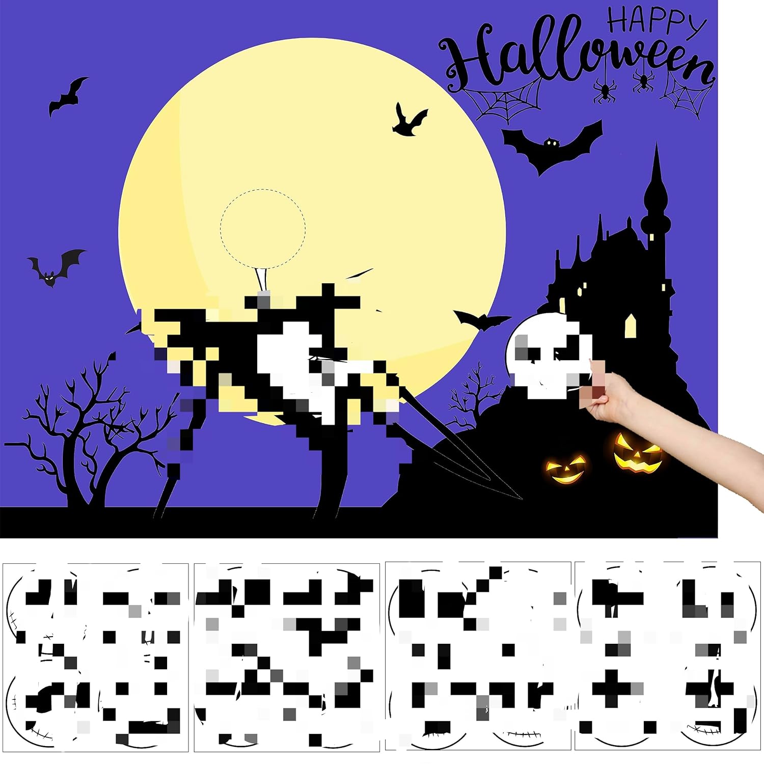 Halloween Party Games For Kids Pin The Face On The Jack Game Halloween Party Games Activities Party Favor Supplies For Kids Girls Boys