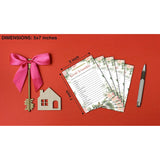 Housewarming Party Game, Word Scramble, Floral Greenery New Home Celebration Party Ideas, New Homeowner/First Home/Apartment/House Party Decorations - 30 Pack(B08)