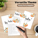 Hilarious Baby Shower Games, Baby Trivia Game, Little Cutie Party Decorations Favors, Ice Breaker Activities For Parents-To-Be-30 Pcs, 5X7 In - D02