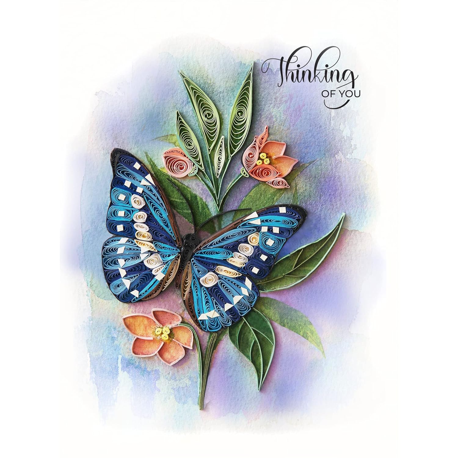 Thinking Of You Butterfly Card, 5In X 7In, Blank Inside, Envelope Included, Perfect For Birthdays, Thank You, Anniversaries