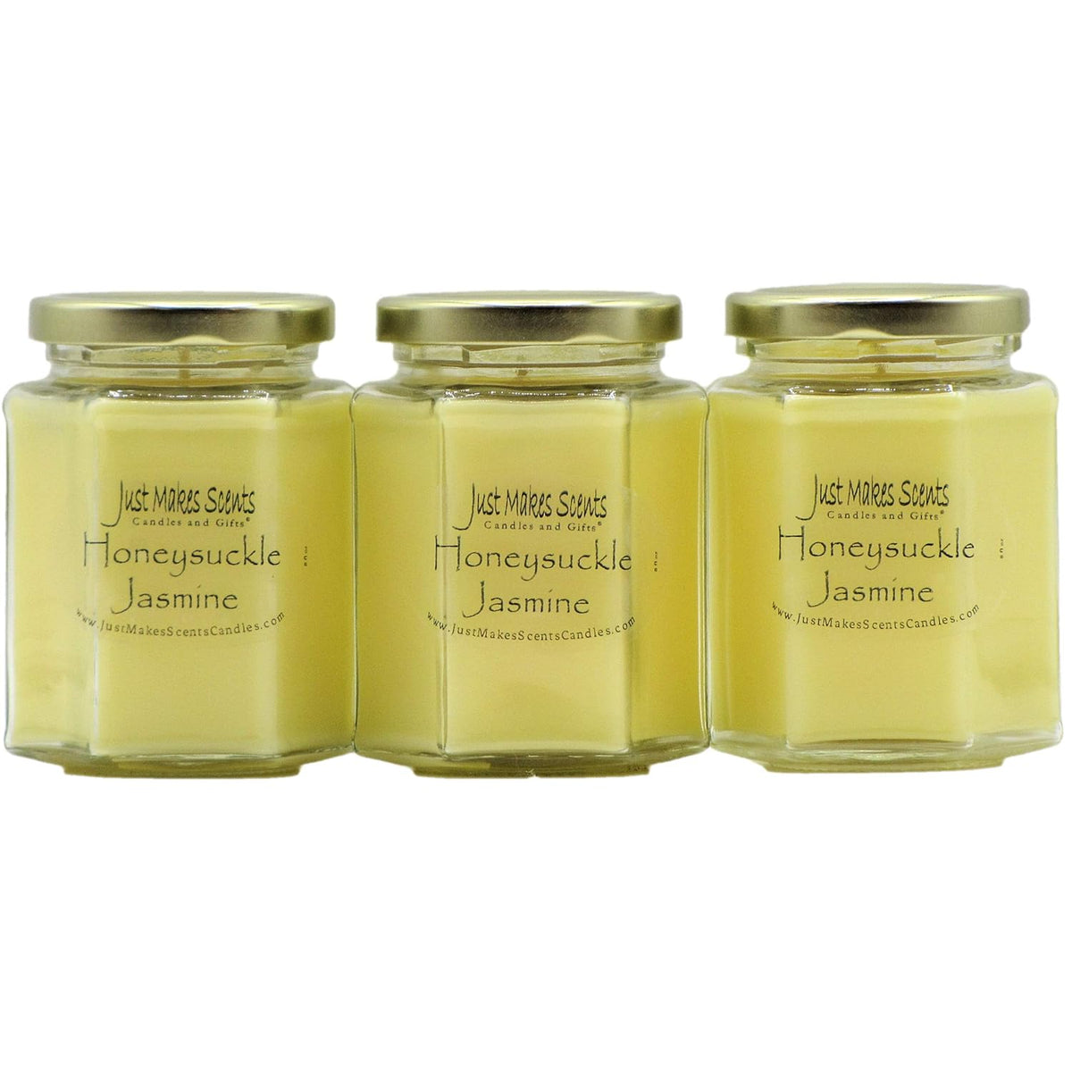3 Pack - Honeysuckle Jasmine | Spring And Summer Floral Fragrance | Hand Poured In The Usa By