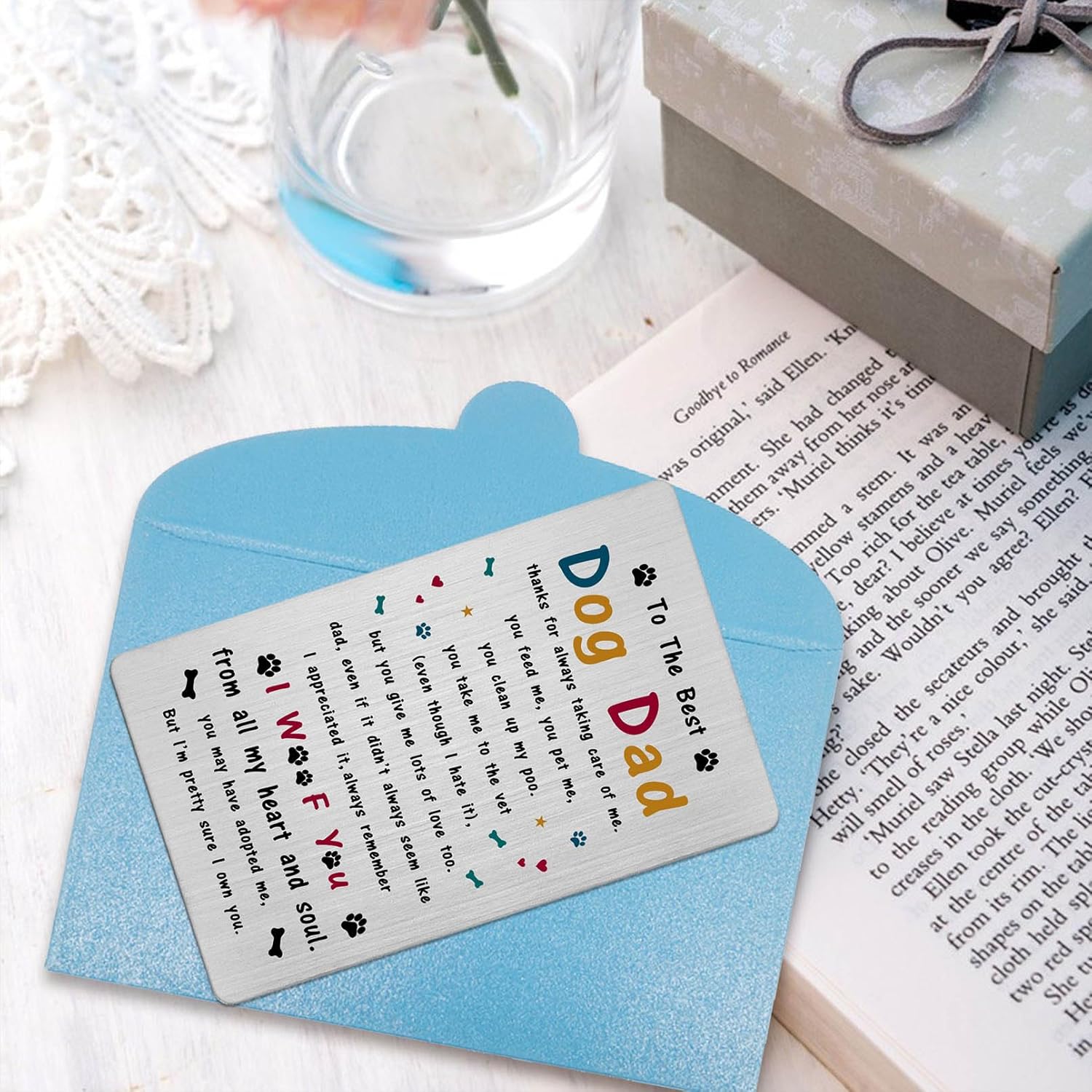 Valentines Day Card For Dog Dad - Gifts For Dog Dad Father Lover Birthday Father'S Day Easter Card