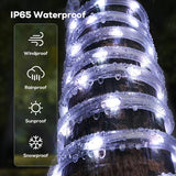 100FT Cool White LED Rope Lights 720 LED Waterproof Outdoor String Lights with Remote 8 Modes