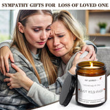 Sympathy Gifts For Loss Of Loved One, No Words Just Hugs Candle?9Oz Lavender Scented Bereavement Candle Gift, Memorial, Grief, Thinking Of You Gift For Women Men
