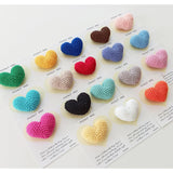 Cute Crocheted Pocket Hug Heart With Greeting Cards, Handmade Small Gifts, Cute Little Heart Pocket Hug & Gift Card, Thinking Of You Love Gift For Family And Friends. (Blue)