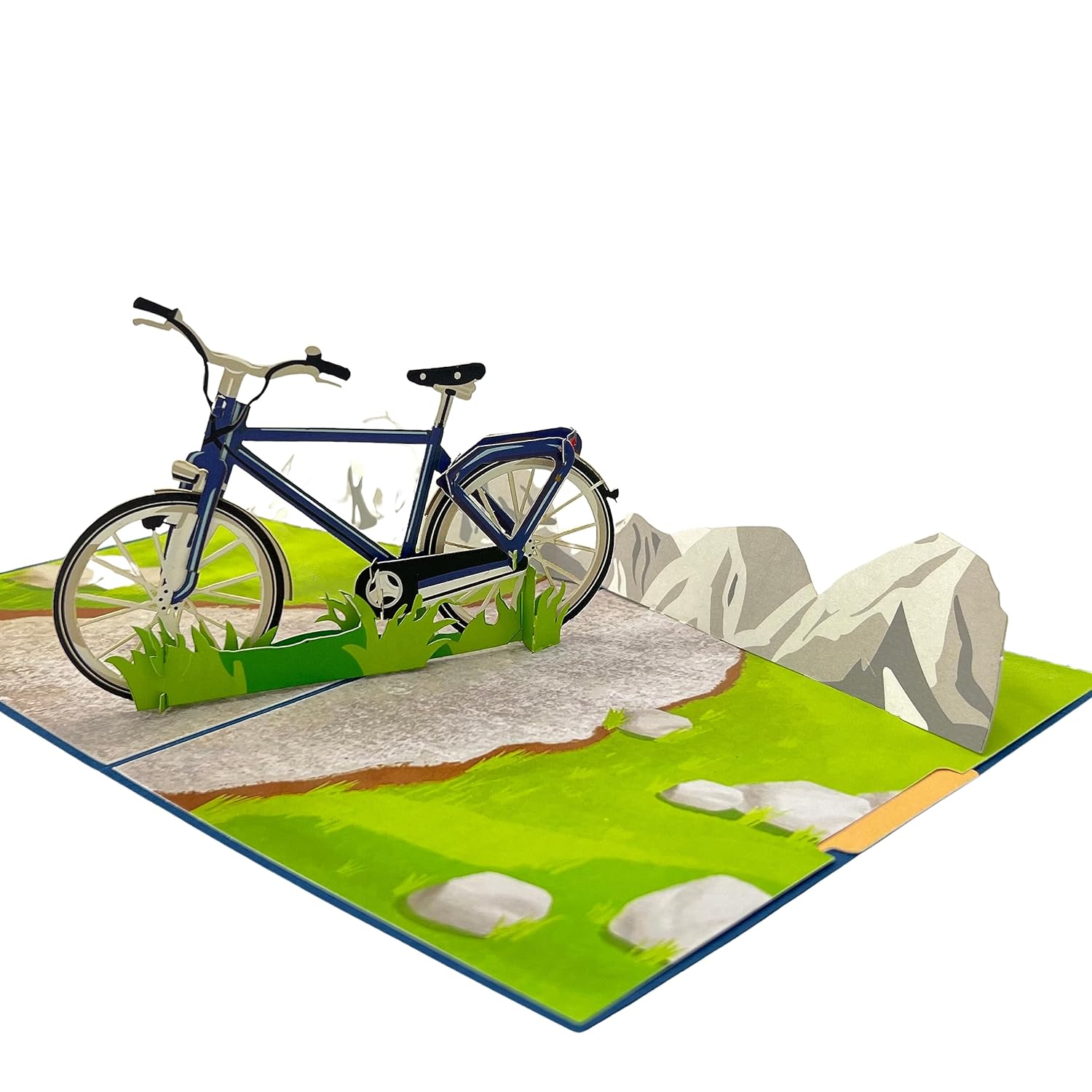 Pop Up Greeting Card Adventure Bicycle Nature Outdoor Camping Card Thank You Birthday Gift For Nature Bike Lover For Mom Dad Family Friend