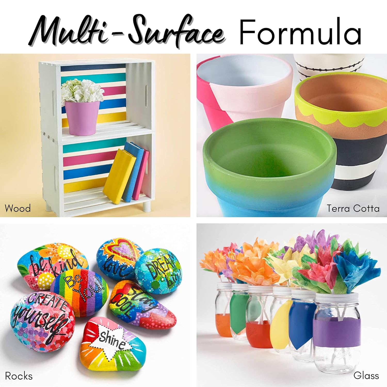 Apple Barrel Multi-Surface Paint Set (2-Ounce), Colors, 32 Fl Oz, 16 Piece