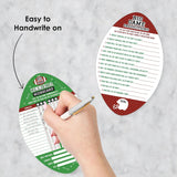 Big Dot of Happiness The Big Game - 2-in-1 Football Party Cards - Activity Duo Games - Set of 20
