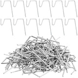 100 Pieces Christmas Holiday Light Hangers With Gutter Guard, Stainless Steel Light Gutter Hook Clips For Outside Grid Hooks Metal Wire Ornament Hanger For String Party Hanging Decor(Silver)