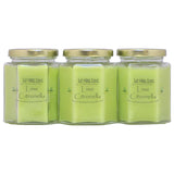 Citronella Scented Blended Soy Candle For Indoor Use By (Lime Citronella 3-Pack)