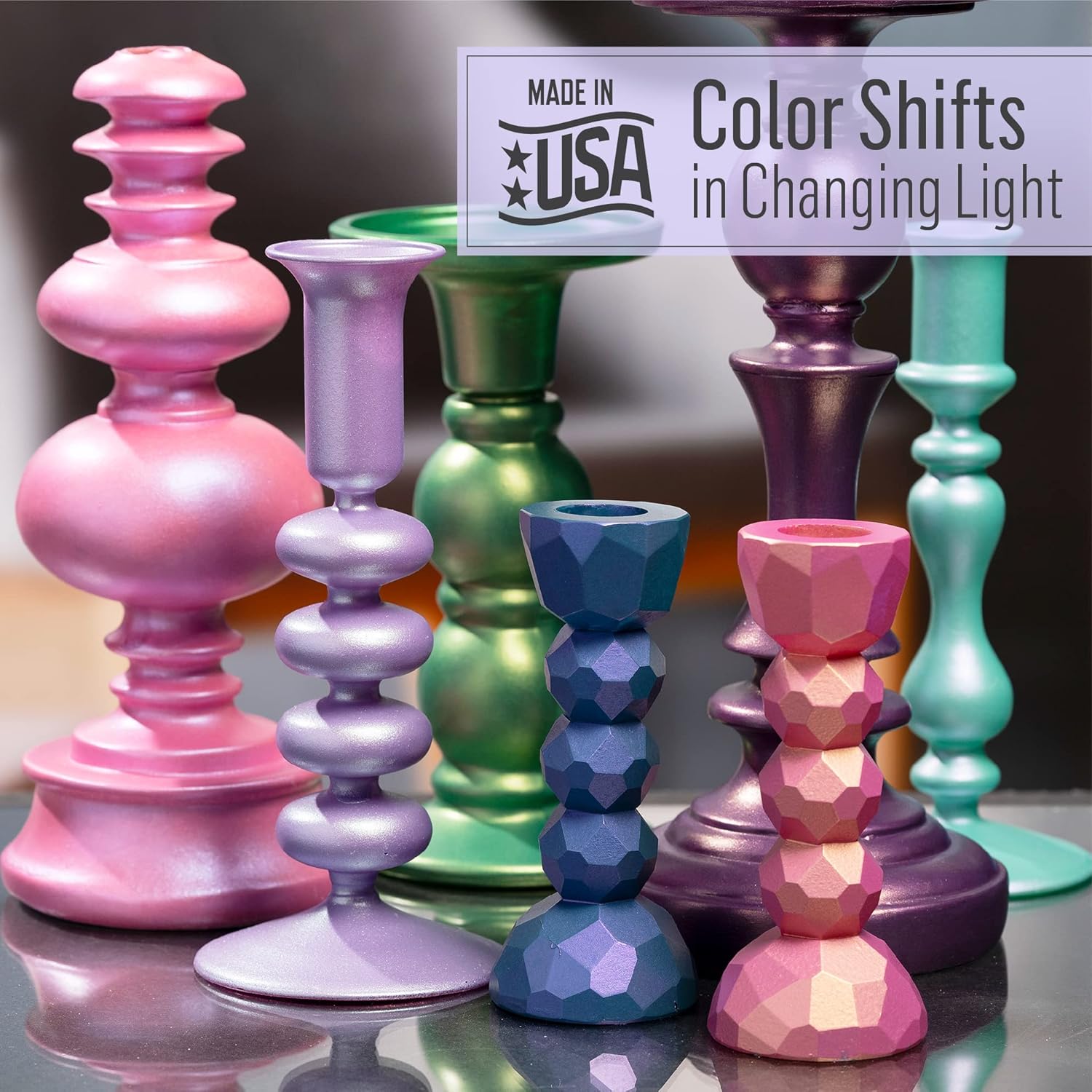 FolkArt 44495 Color Shift Metallic Paint, 4 Fl Oz, 4 Fl Oz (Pack of 1), White