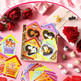 48 Pcs Dog Valentine'S Day Gifts Card And Dog Cat Resin Figurines Miniature Puppy Heart Greeting Card For Valentine Party Favors Exchange Prizes Gifts (Novel)