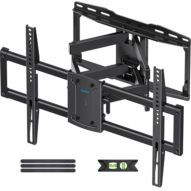 Full Motion Tv Wall Mount Bracket For Most 37-86 Inch Tvs, Swivel Tilt Extensi